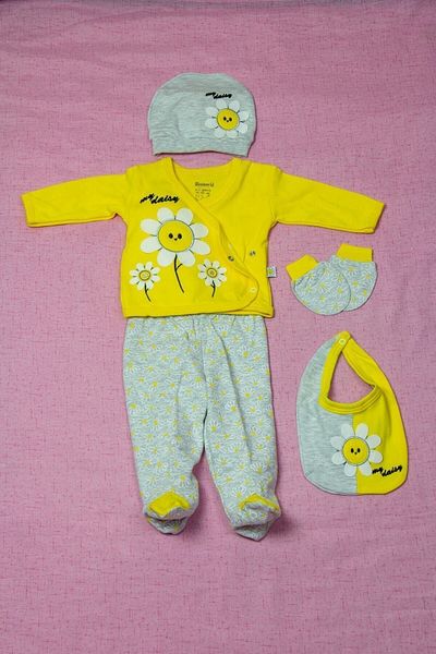 Miniworld Papatya 5-Piece Bodysuit Set for Girls
