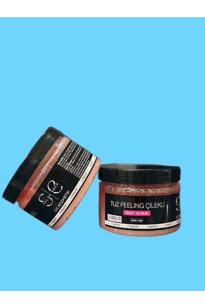 SALDEROCA Body Scrub E vitaminli batık ve çilek bacak için vücut peelingi