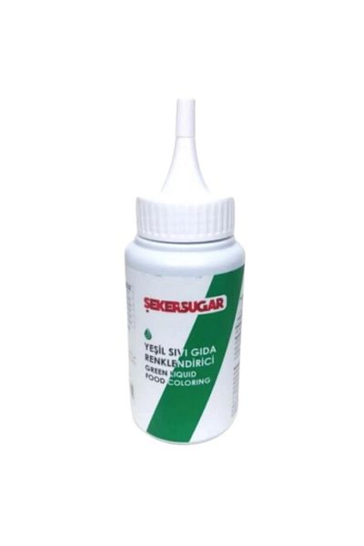 ŞEKER & SUGAR Green Sugar Sugar Liquid Food Color - 150 ml