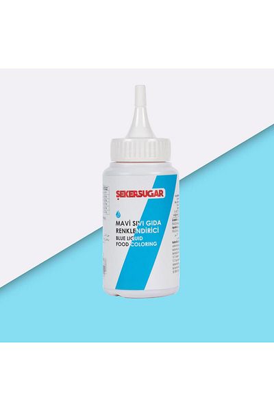 ŞEKER & SUGAR Blue Sugar Sugar Liquid Food Color - 150 ml