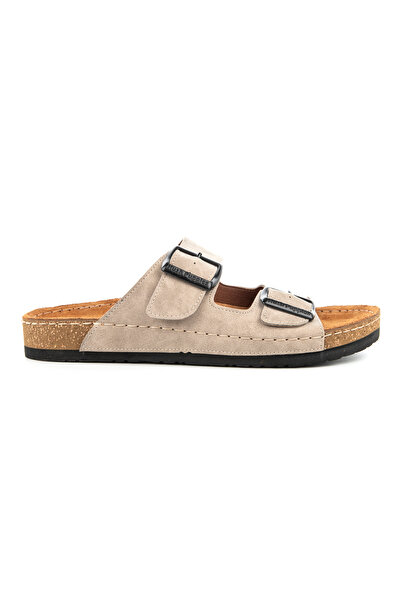 Hush Puppies Beauty 624250 - Genuine Leather Women's Slippers with Anatomical Sole and Adjustable Buckle