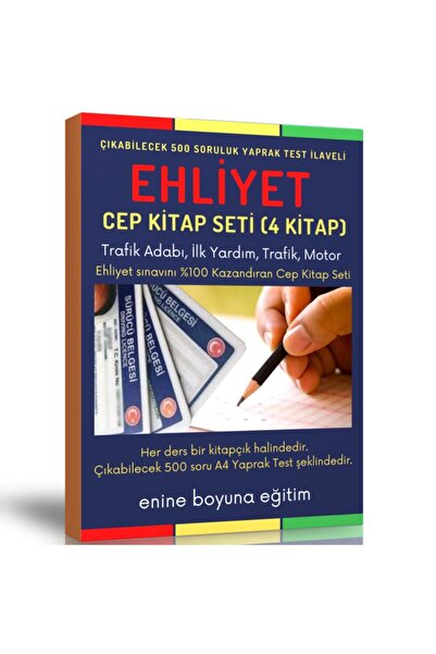 Enine Boyuna Eğitim Ehliyet Cep Kitap Seti (4 Kitap)