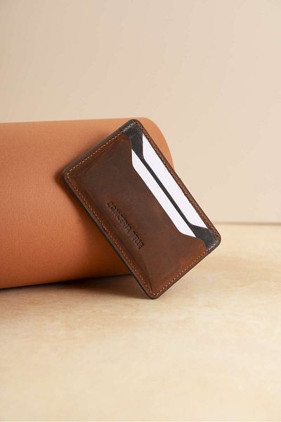 Conceria Pelle Conceripelle-Style Genuine Leather Card Holder