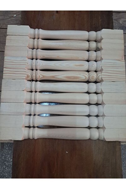 Derya Ahşap Ahşap Merdiven Korkuluğu -10 Adet-5cm X 5cm X 45cm