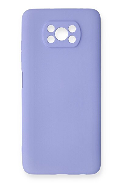 Hatreds Xiaomi Pocophone X3 Pro Uyumlu İçi Kadife Mat Renkli Kamera Korumalı Kılıf - Lila