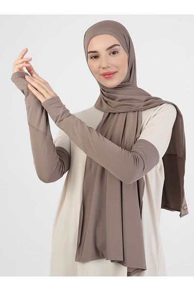 Ecardin Pro Scarfs Sport Dark Mink Σετ σάλι/μανίκια - St 097