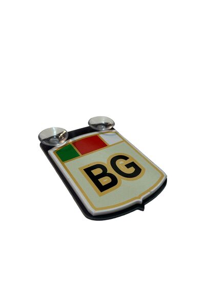 HMNL BULGARİSTAN (BG) Harfi Cam Süsü Pleksi Vantuzlu Arma 10X7,5