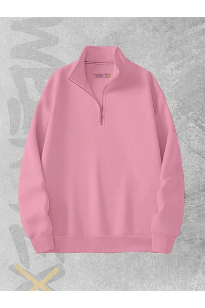 WEARTEX Half Zippered Rebel Riders Printed Unisex Unprinted Sweatshirt