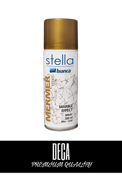 Bianca Mermer Efekti Spreyi 200ml  Siyah-Beyaz-Altın-Bakır-Gümüş