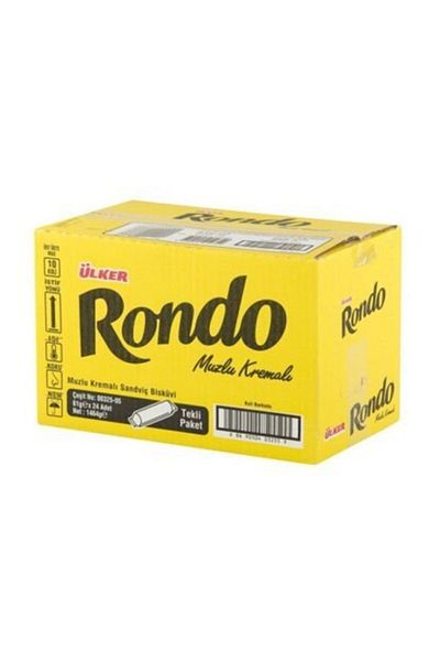 Ülker Rondo Banana - Cream 68 Gr, 24 Pieces