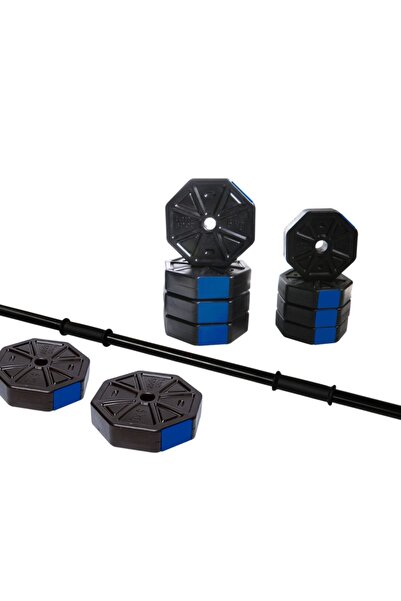 TAN SPOR 40 Kg Düz Barlı (150 CM) Dambıl - Dumbell - Ağırlık - Halter Set Mav...