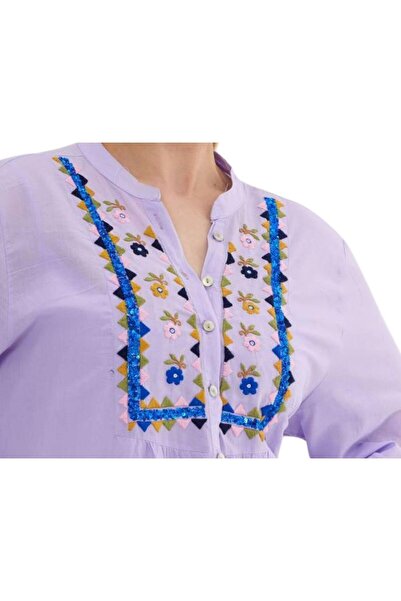 lovebox Shiny Tassel Style Embroidery Embroidered Relaxed Fit Dress - SMR-002