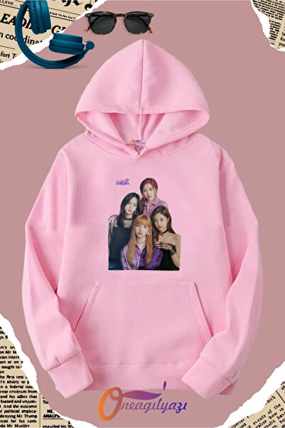 oneagılyazı Hanorac BlackPink B cu imprimeu Sweat tricou pentru fete