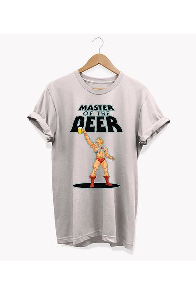 remonz Heeman Beer Pattern - 100% βαμβακερό μπλουζάκι με λαιμόκοψη μεγάλου μεγέθους