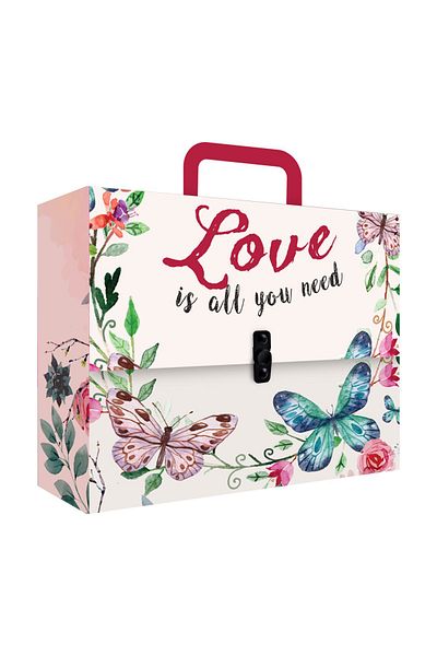 Noki Noki Patterned Folder Box with Handle