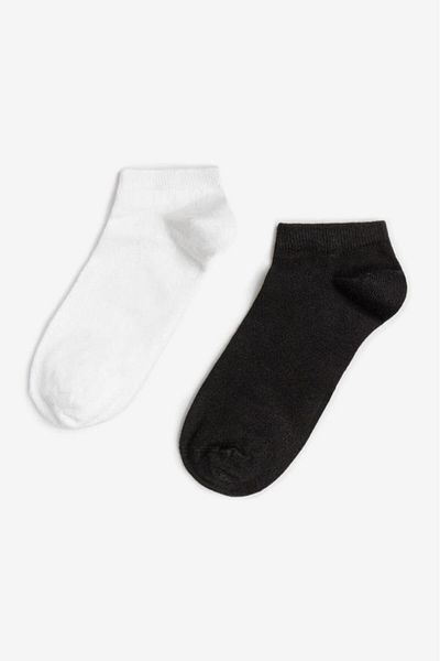 Bolero Pachet de 2 șosete de damă Bamboo Booties Negru Alb