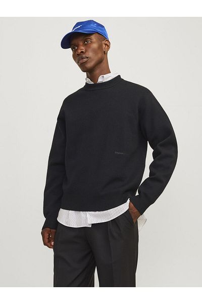 Jack & Jones Strickpullover mit Rundhals Einfarbig Strickpullover mit Rundhals