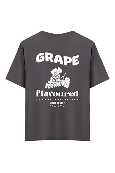 Mounte Bianca Unisex grožđe - Oversize kroj T-shirt