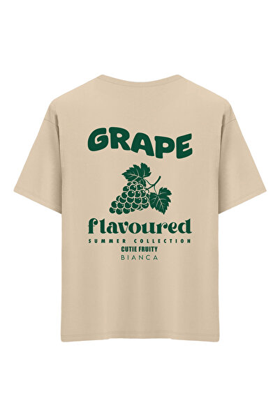 Mounte Bianca Unisex grožđe - Oversize kroj T-shirt