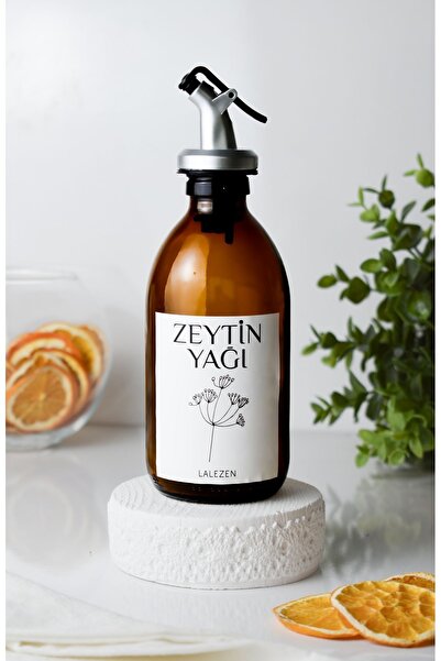 LALEZEN HOME زجاجة زيت زيتون زجاجية سعة 250 مل
