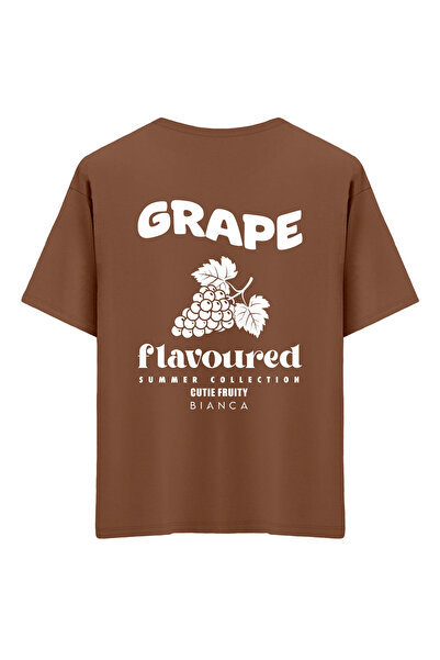 Mounte Bianca Unisex grožđe - Oversize kroj T-shirt