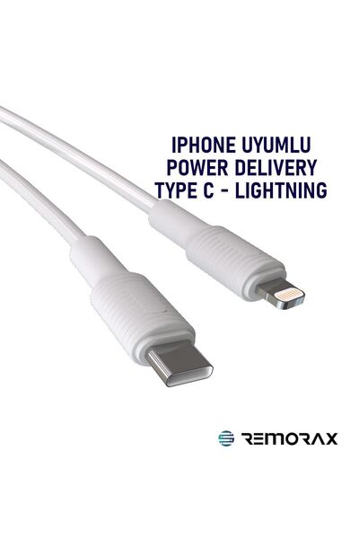 REMORAX Coral Iphone Uyumlu , Type C-lightning, 120 Cm, 27 Watt Pd Hızlı Şarj...