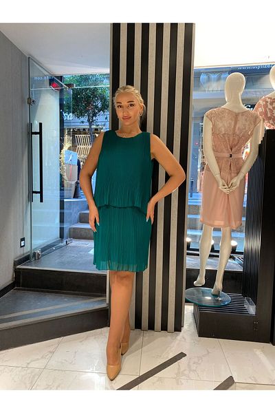 Paşalı Pleat Dress - Line Covering Design
