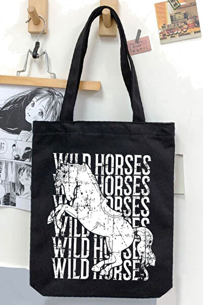 Darkhane Black Gabardine Canvas Bag - Riding Unisex