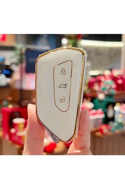 ŞENYILDIZ AKSESUAR حافظة حماية جديدة متوافقة مع Tiguan 2024 وما فوق باللون ال...