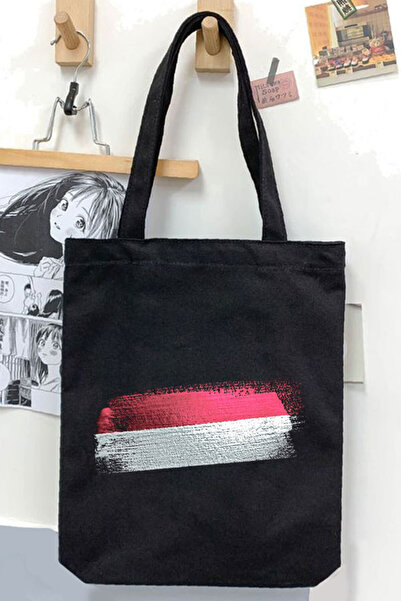 Darkhane Unisex Yemen Black Gabardine Canvas Bag