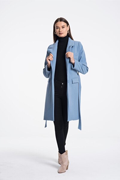 Pitti Women's Baby Indigo Blue Coat 70521