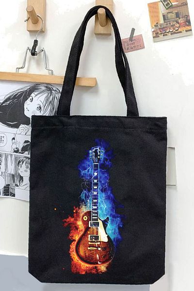 Darkhane Black Unisex Guitar Canvas Bag - Gabardine