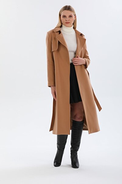 Pitti Women's Camel Windbreaker Coat