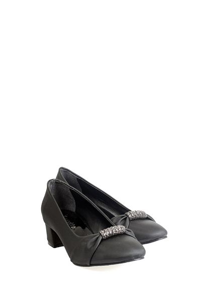 ayakkabiyolla Stone Detailed Short Square Heel Shoes