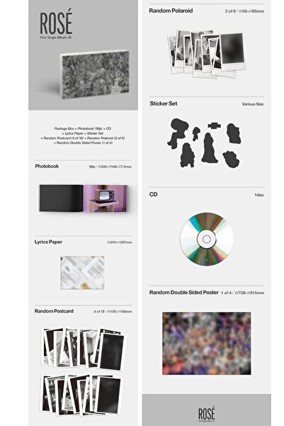 BLACK PINK Blackpınk Rose -r- Album