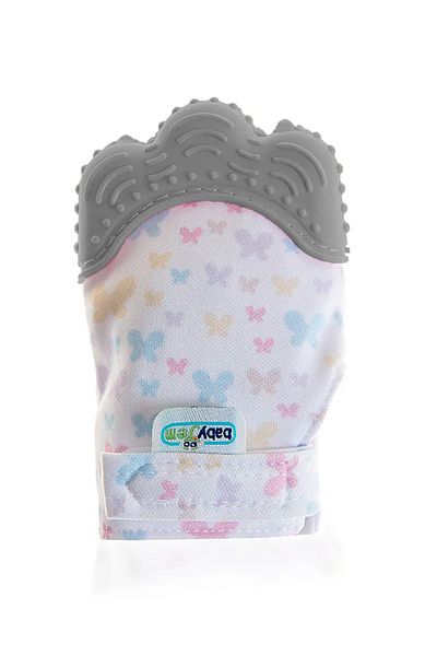 TRENDİMİZBİR Gray 3-12 Months Babyjem Teether Glove