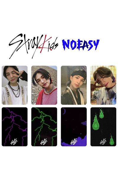 Kpop Dünyasi مجموعة بطاقات الصور لألبوم هيونجين "Noeasy" من Stray Kids