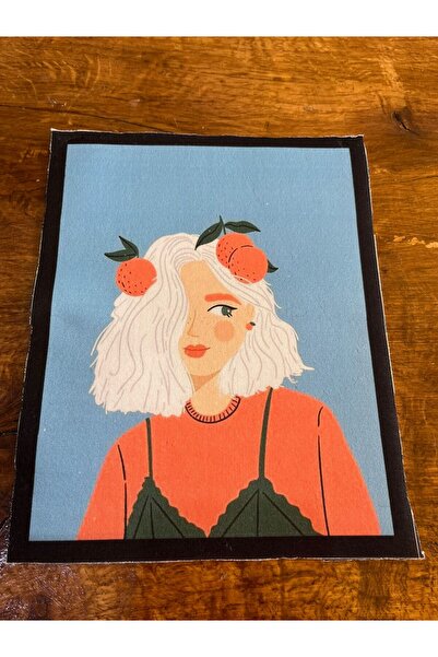 Gönülden Tasarım 23x19 cm Voćna devojka sa šivenim aplikacijama