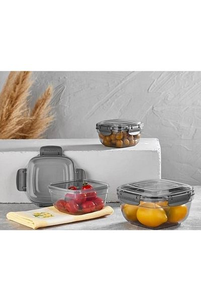 VİP AHMET Vp-022 Beach Square S.k.chef.smoked Set of 3