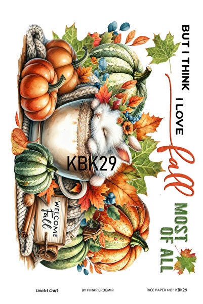 Baykuşca سلسلة اليقطين للهالوين - KBK29 ديكوباج نحاسي 30*42 سم