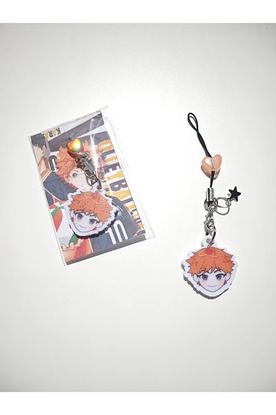 Yenaplanner Accesoriu pentru geanta Haikyuu Hinata/Ornament pentru telefon (1 bucată)