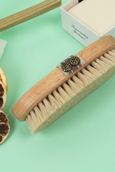 Efsoon Organics Natural Horse Hair - Cellulite Brush, Dry & Lymphatic Drainage