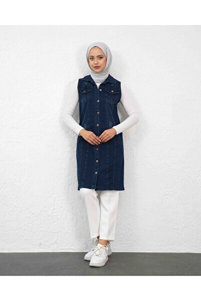 sorisso Шліфувальний детальний довгий джинсовий жилет