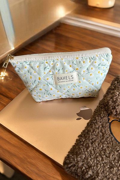 BAHELS Μολυβοθήκη Trend Daisy με φερμουάρ μονής θήκης - Τσάντα μακιγιάζ πορτοφολιού