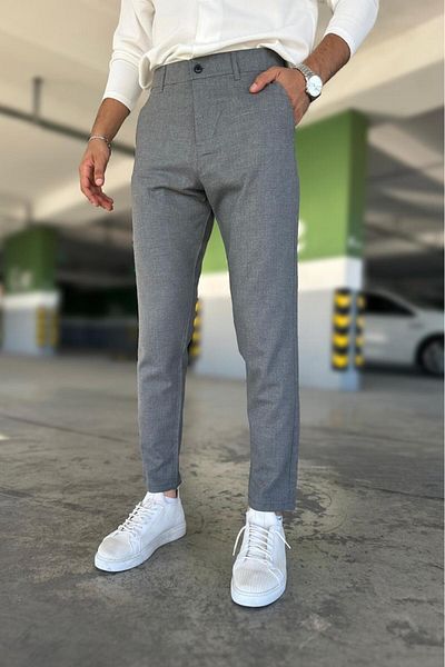 Oksit Hel 779 - Slim Fit Cotton School Fabric Παντελόνι