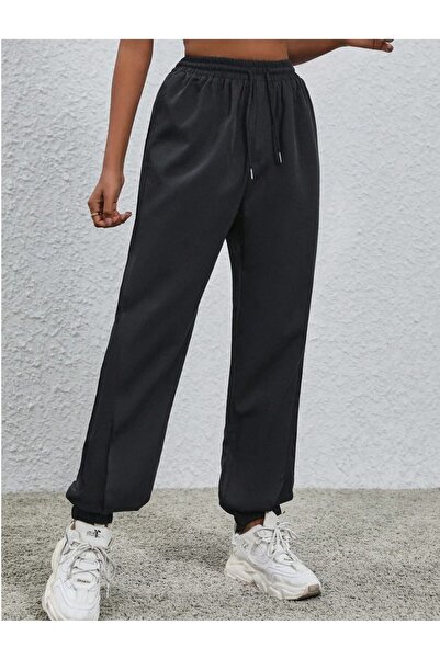 TNR SPORT High Waist Anthracite Sweatpants - Jogger