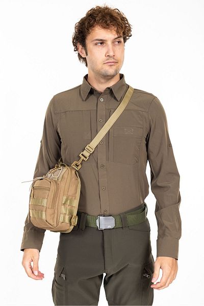 METAM Beige Square Tactical Handbag - Akn