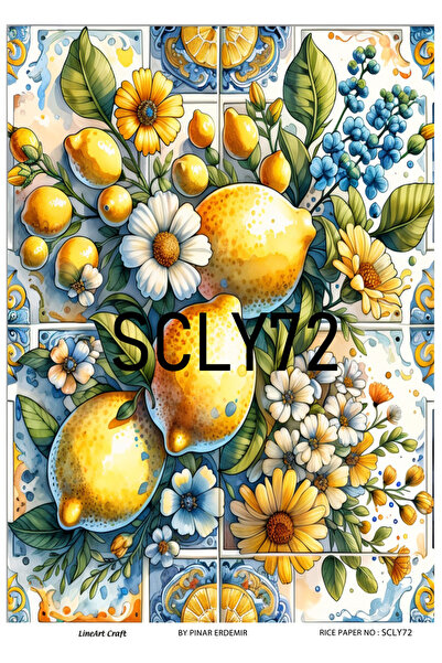 LİNEART Scly72 Sicilian Series Brass Decopage - 30*42 cm
