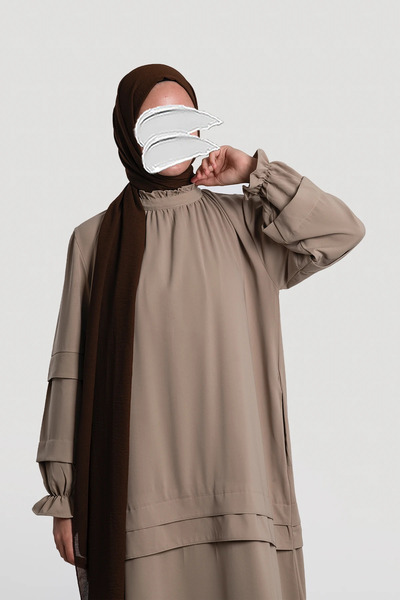 Lemaye Defne Elbise Ferace - Taş