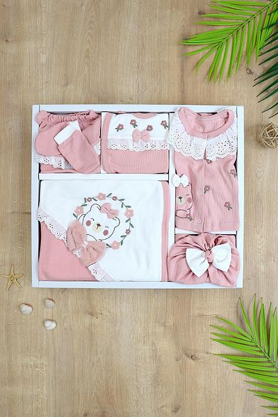 Sitilin 10 Newborn Baby Girl Hospital Exit Set - Stl6743